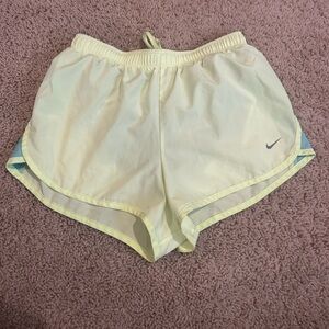 Nike Women's Neon Yellow Athletic Shorts